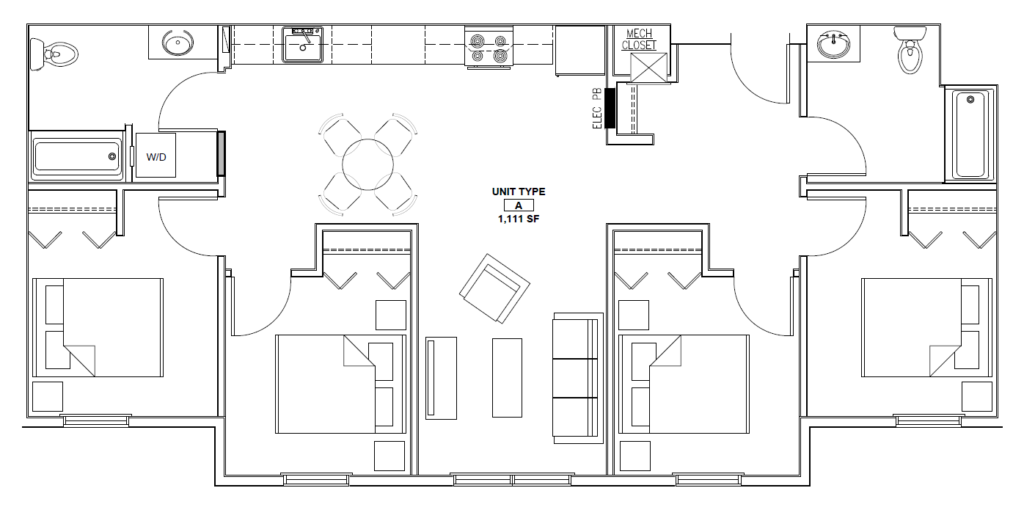 Four Bedroom Floor Plan
